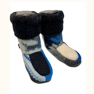 BAABAAZUZU Upcycled One-Of-A-Kind Wool Slippers